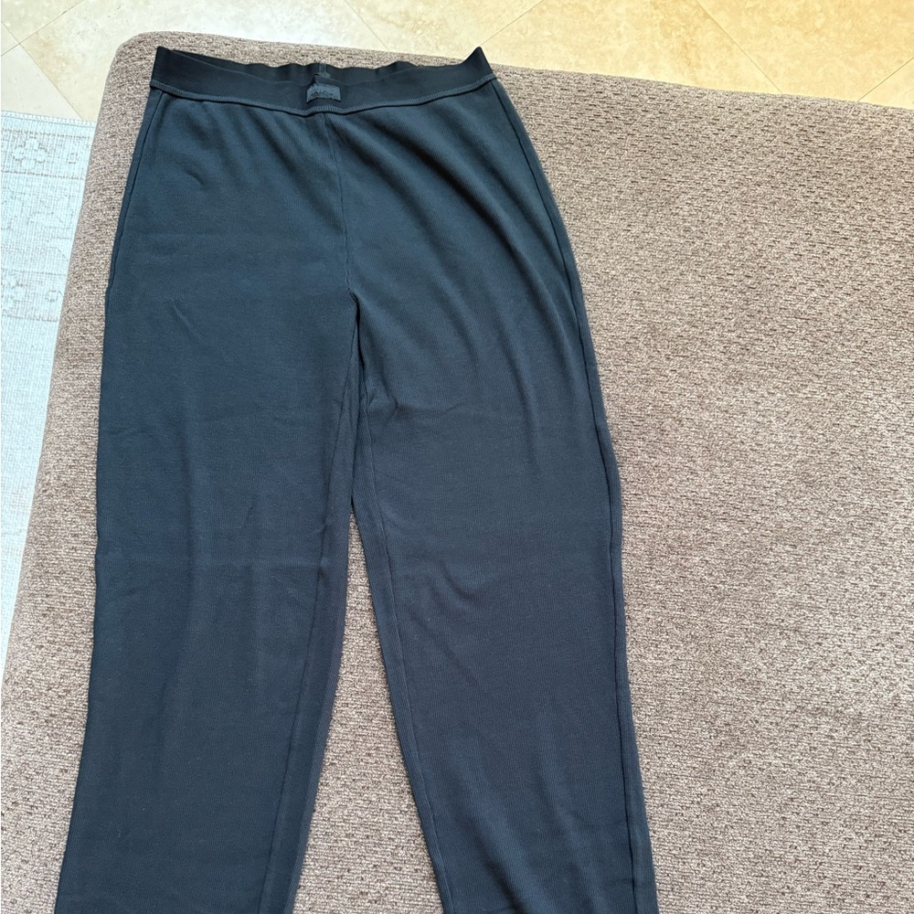 SKIMS Black Wide Leg Pants